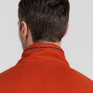 Craghoppers Men's Corey VI Half Zip Fleece Top (Carnelian Orange)