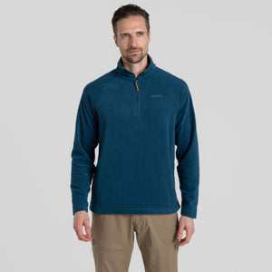 Craghoppers Men's Corey VI Half Zip Fleece Top (Tourmaline Blue)