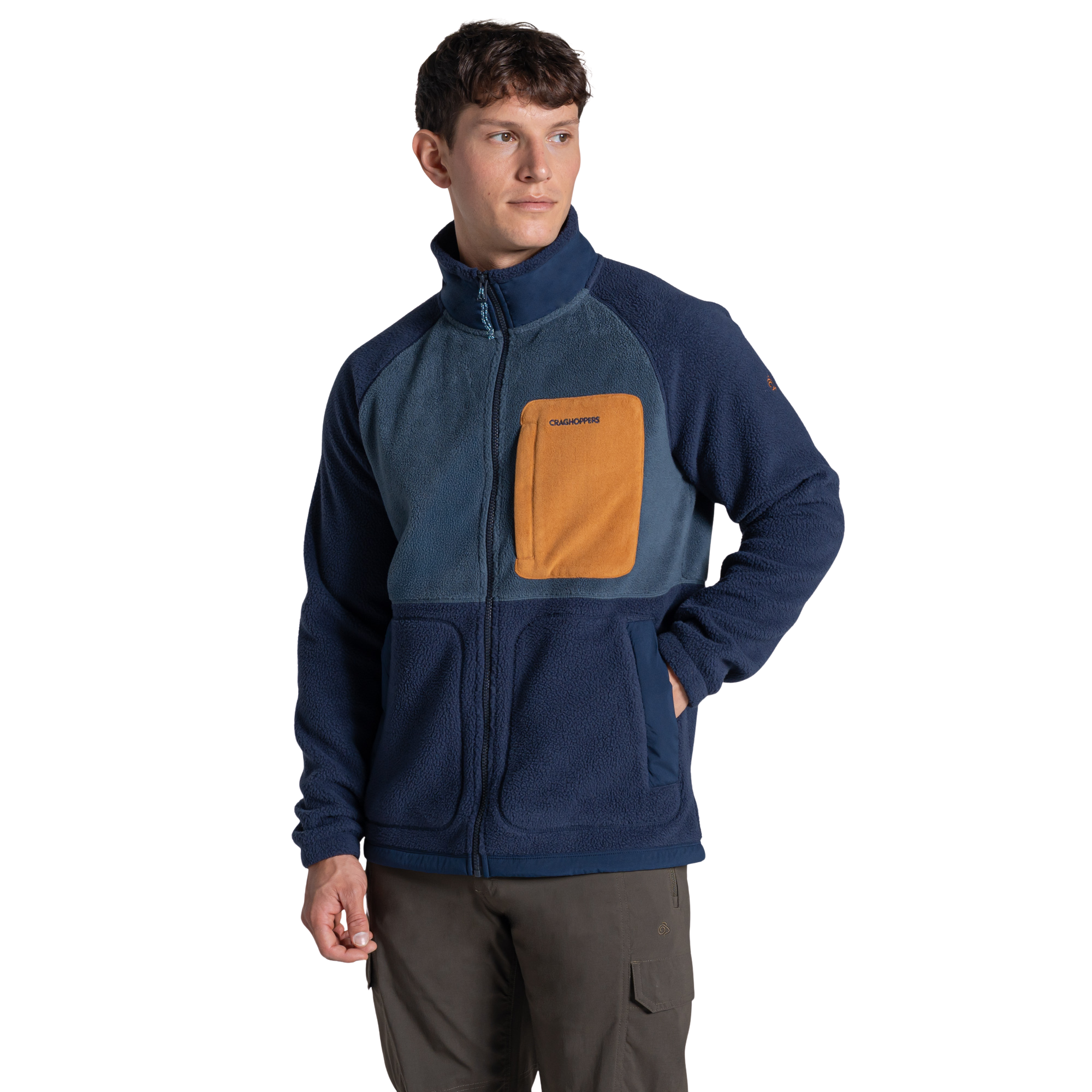 Craghoppers Men's Dades Full Zip Fleece (Blue Navy/Blue Stone)
