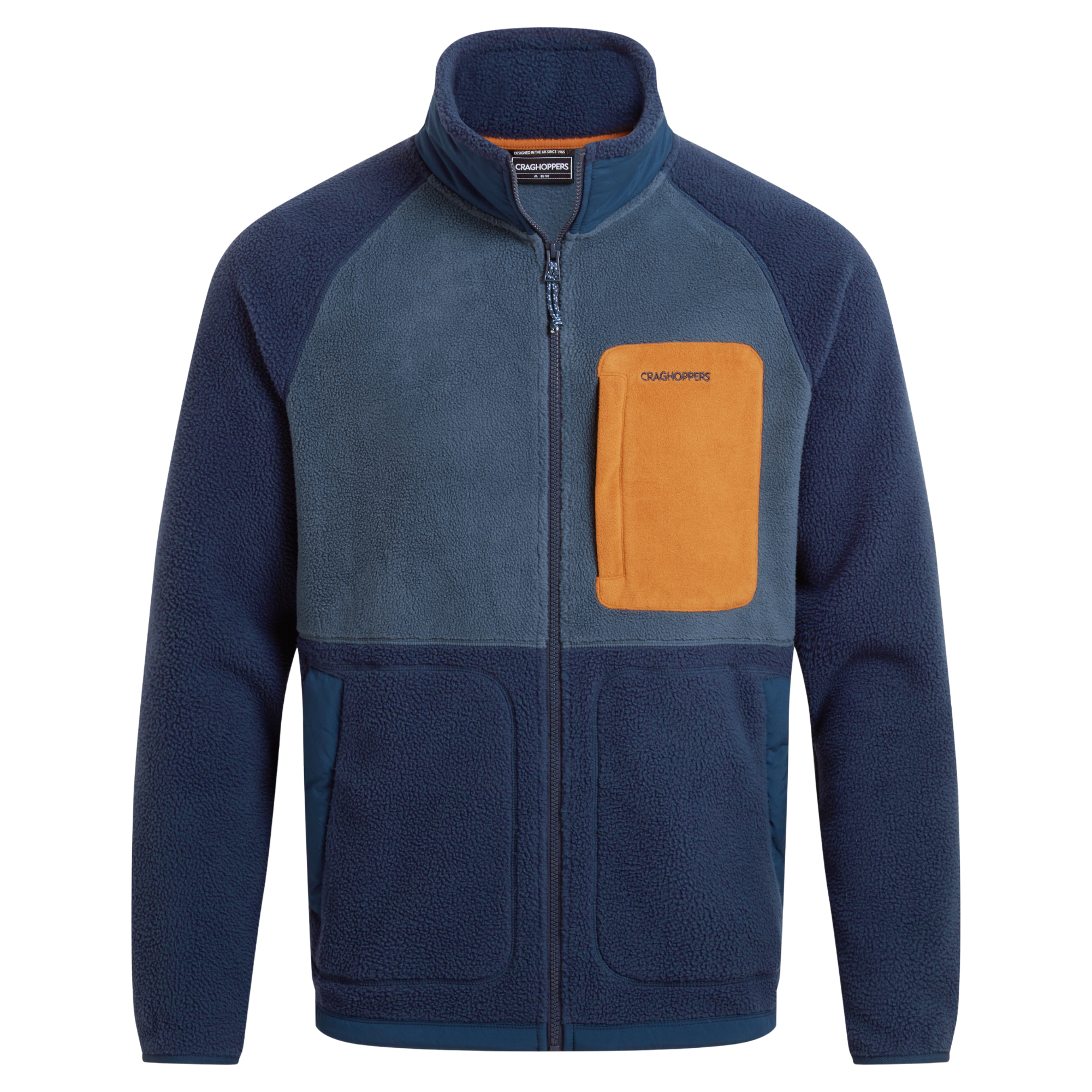 Craghoppers Men's Dades Full Zip Fleece (Blue Navy/Blue Stone)