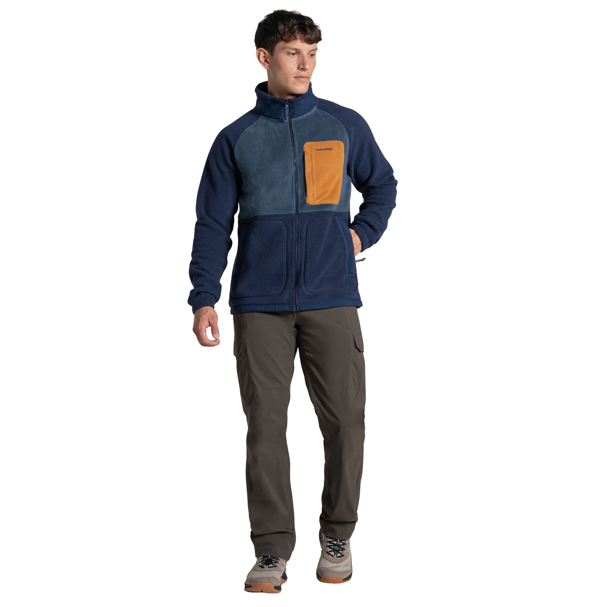 Craghoppers Men's Dades Full Zip Fleece (Blue Navy/Blue Stone)