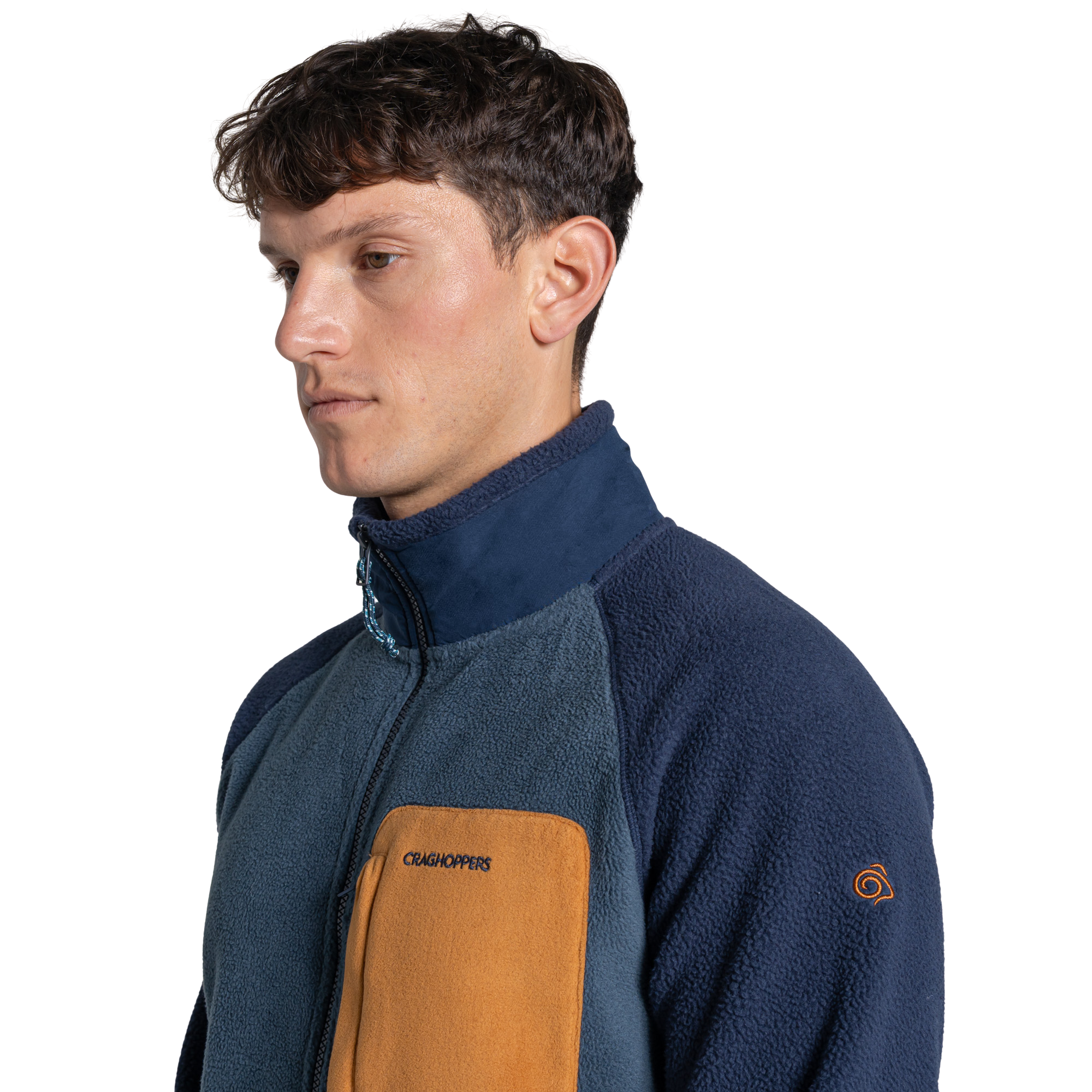 Craghoppers Men's Dades Full Zip Fleece (Blue Navy/Blue Stone)