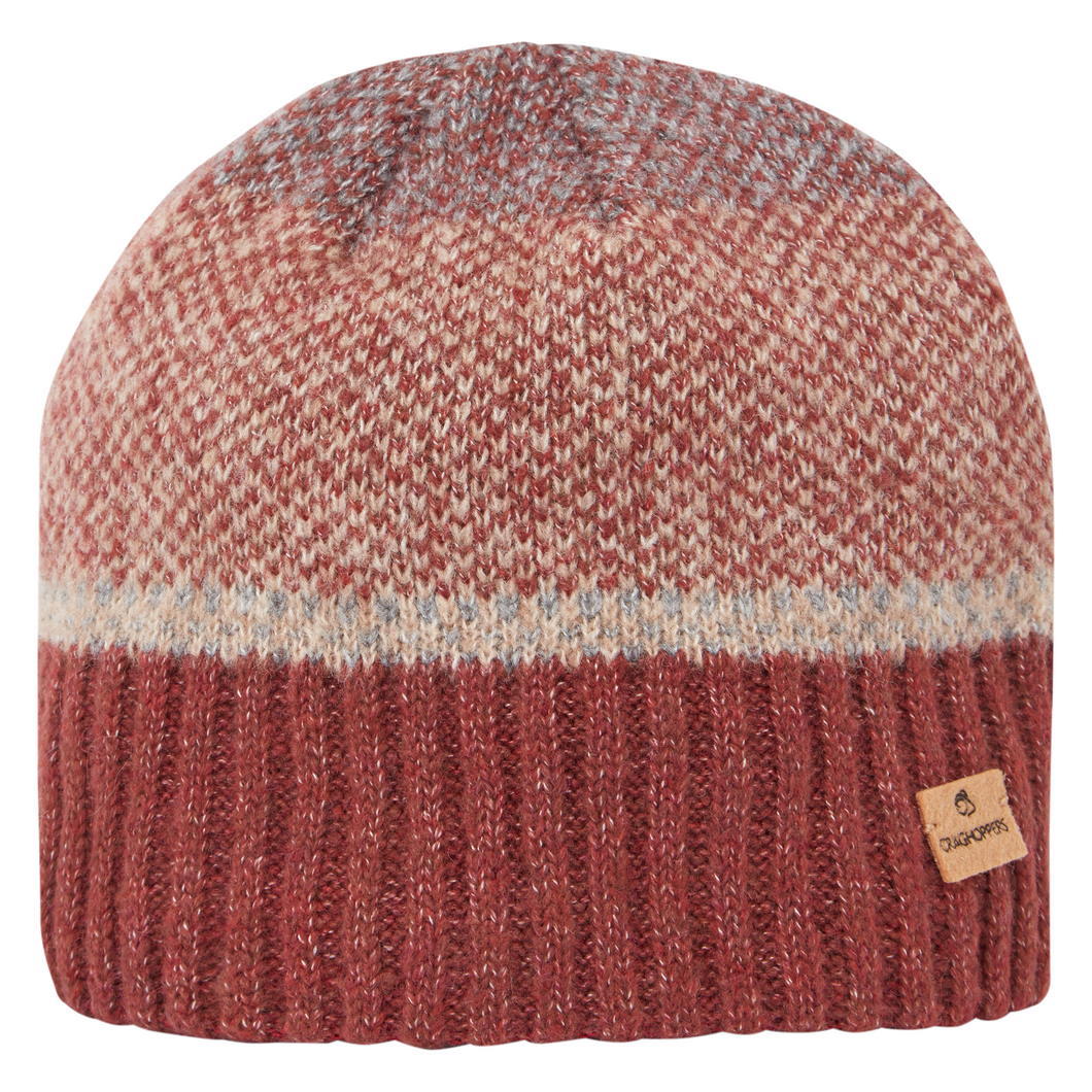 Craghoppers Unisex Forster Beanie Hat (Axinite Red)