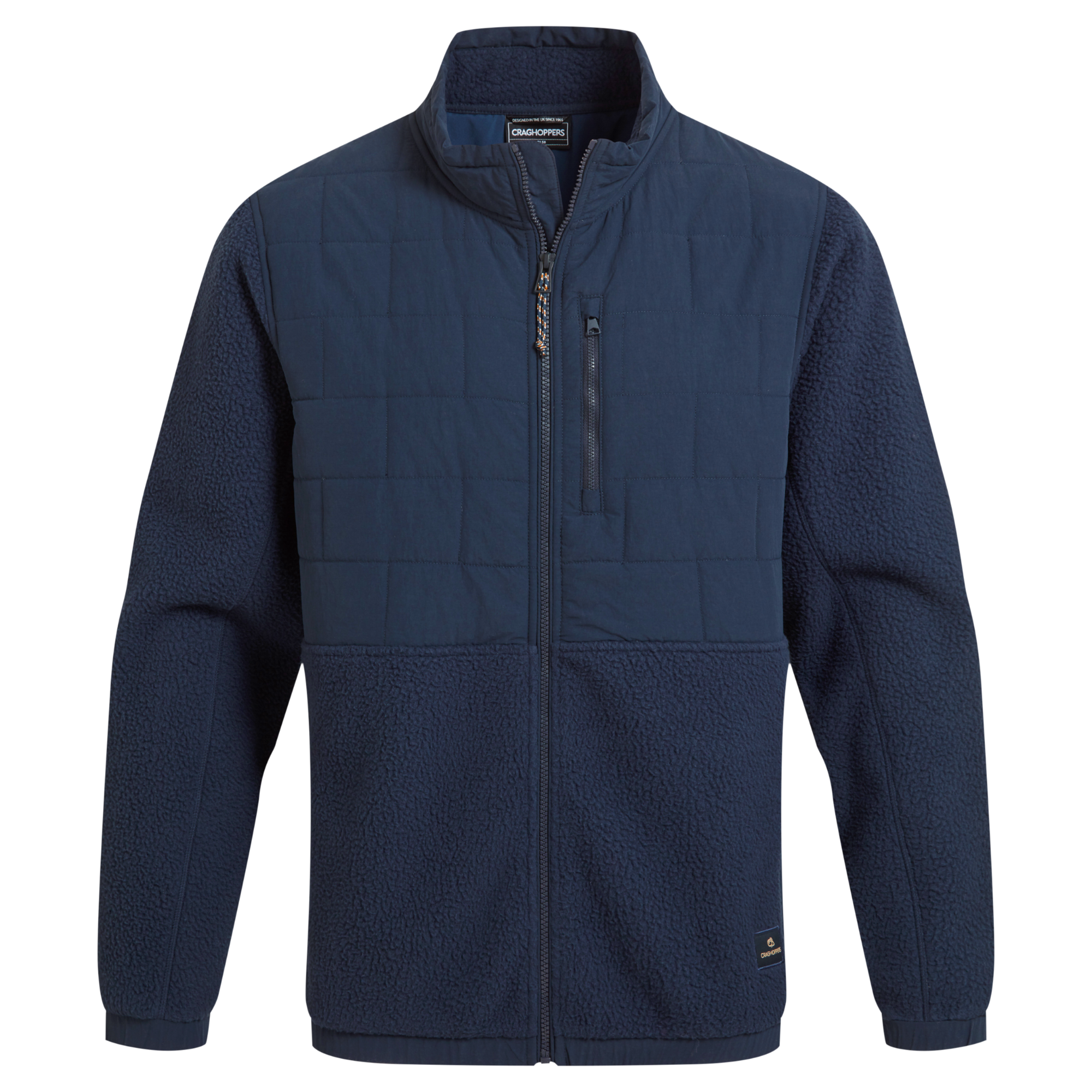Craghoppers Men's Helvellyn Hybrid Full Zip Fleece Blue Navy 7V1 CMN331