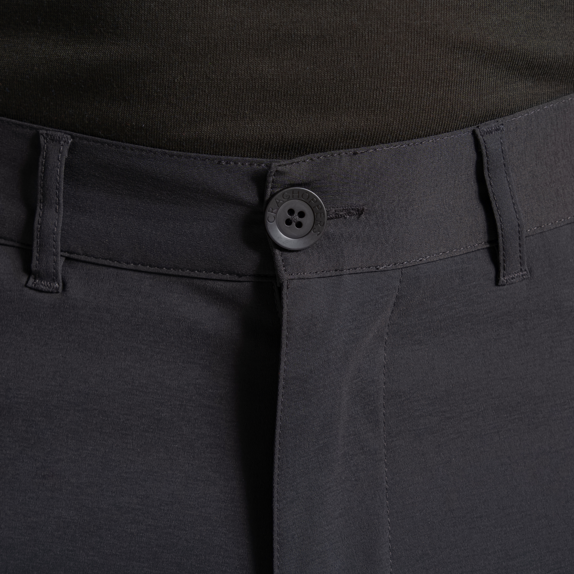 Craghoppers Men's Kiwi Pro III UPF40 NosiDefence Trousers Dark Lead 1HJ CMJ664