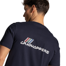 Load image into Gallery viewer, Craghoppers Men's Lucent II Organic Cotton Short Sleeve Tee (Blue Navy Brand Carrier)
