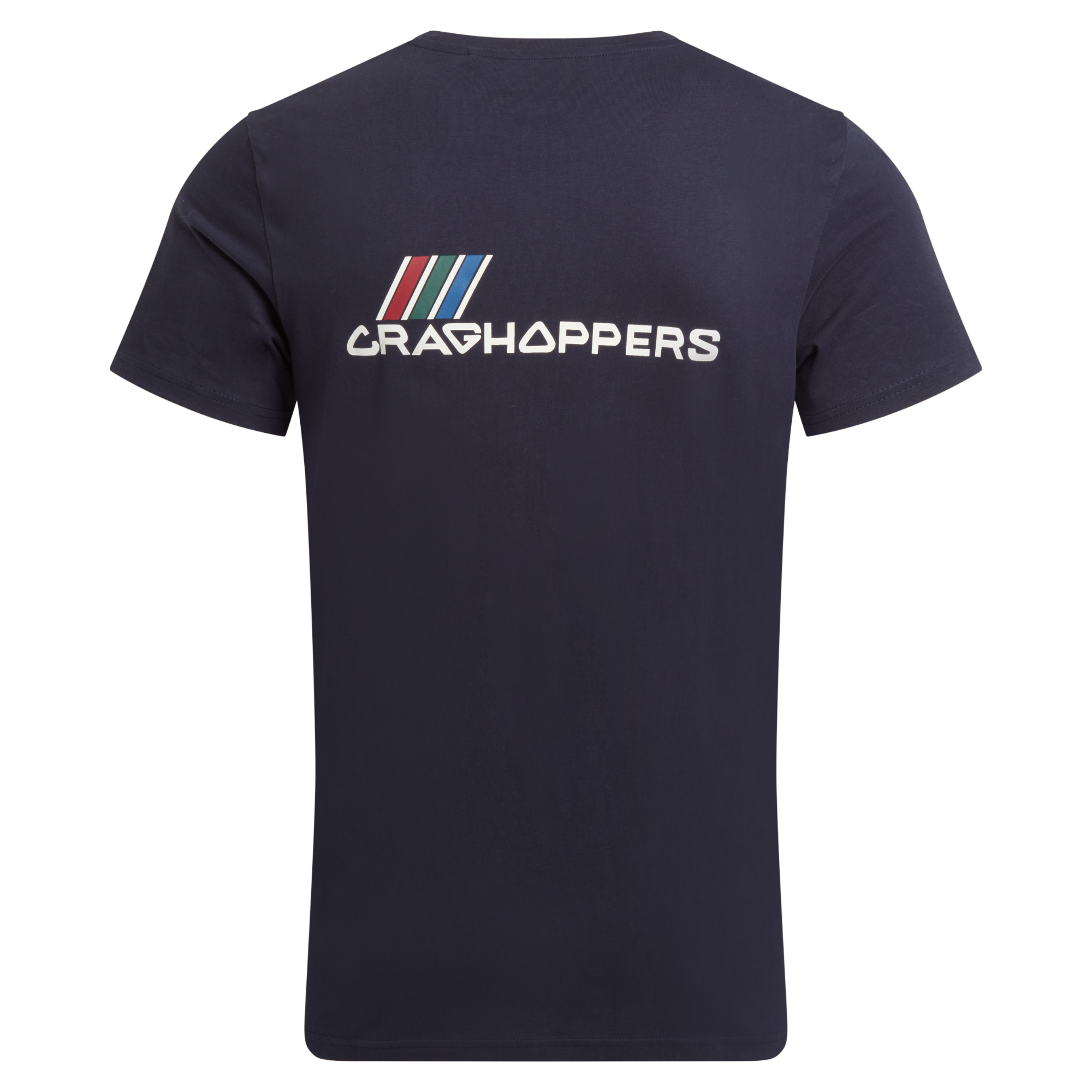 Craghoppers Men's Lucent II Organic Cotton Short Sleeve Tee (Blue Navy Brand Carrier)