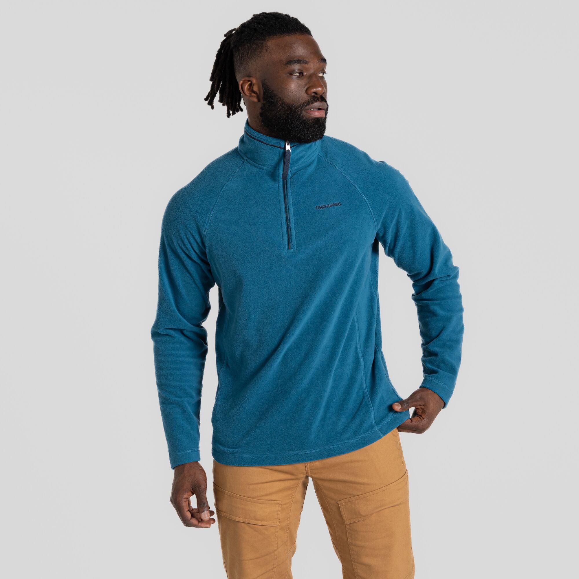 Craghoppers Men s National Trust Corey VI Half Zip Fleece Top Brisk Blue