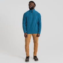 Load image into Gallery viewer, Craghoppers Men&#39;s National Trust Corey VI Half Zip Fleece Top (Brisk Blue)
