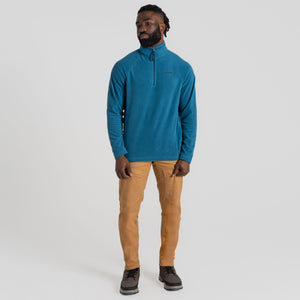 Craghoppers Men's National Trust Corey VI Half Zip Fleece Top (Brisk Blue)