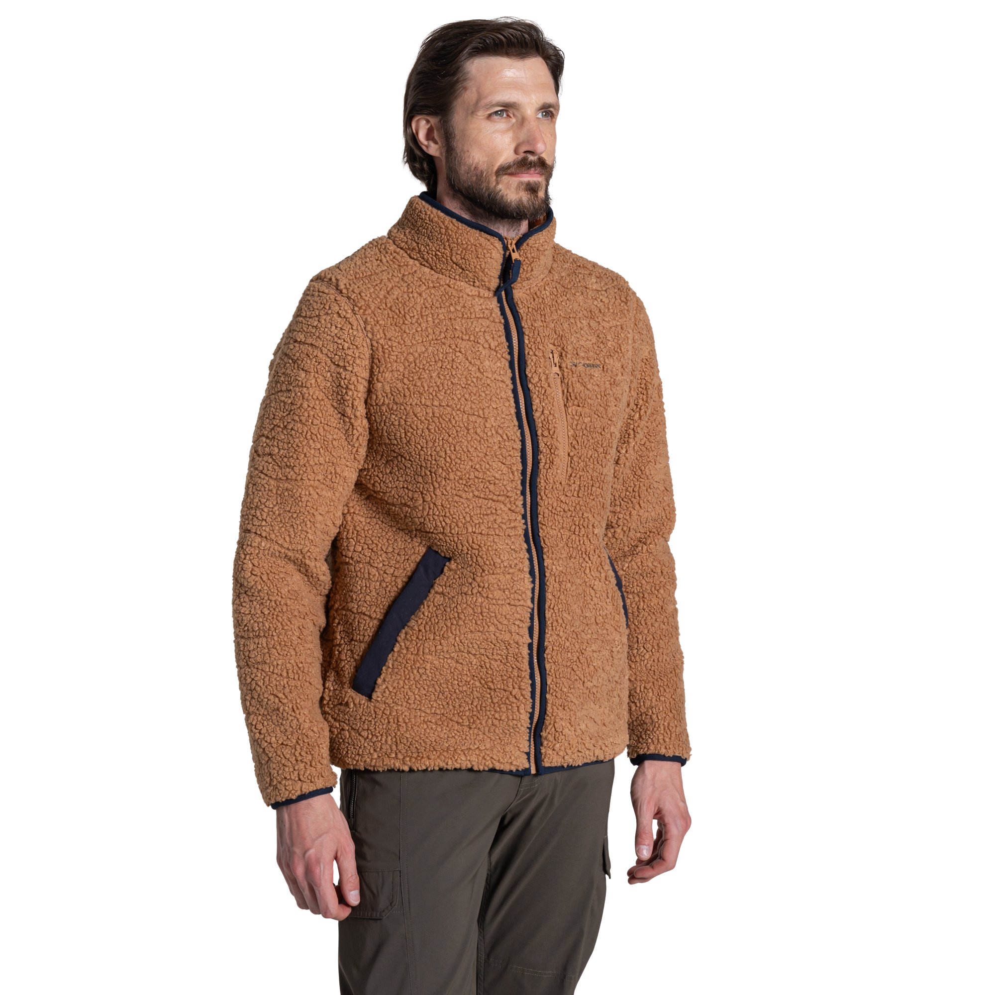 Craghoppers Men's National Trust Lathkill Full Zip Fleece Jacket Boulder I1Z CMA1432
