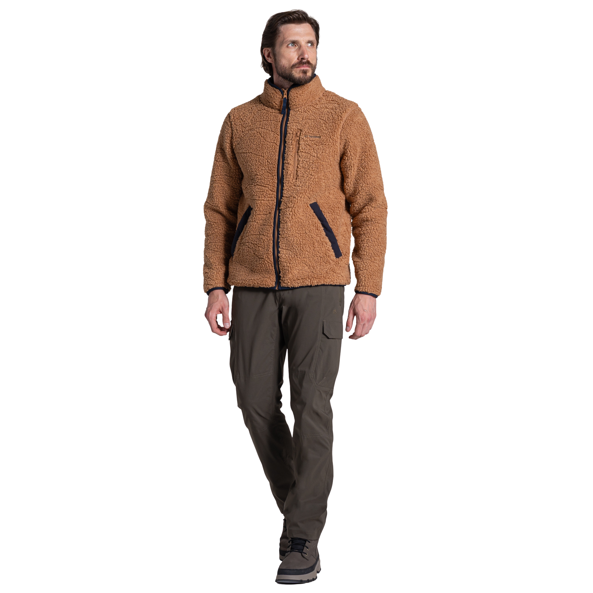 Craghoppers Men's National Trust Lathkill Full Zip Fleece Jacket Boulder I1Z CMA1432