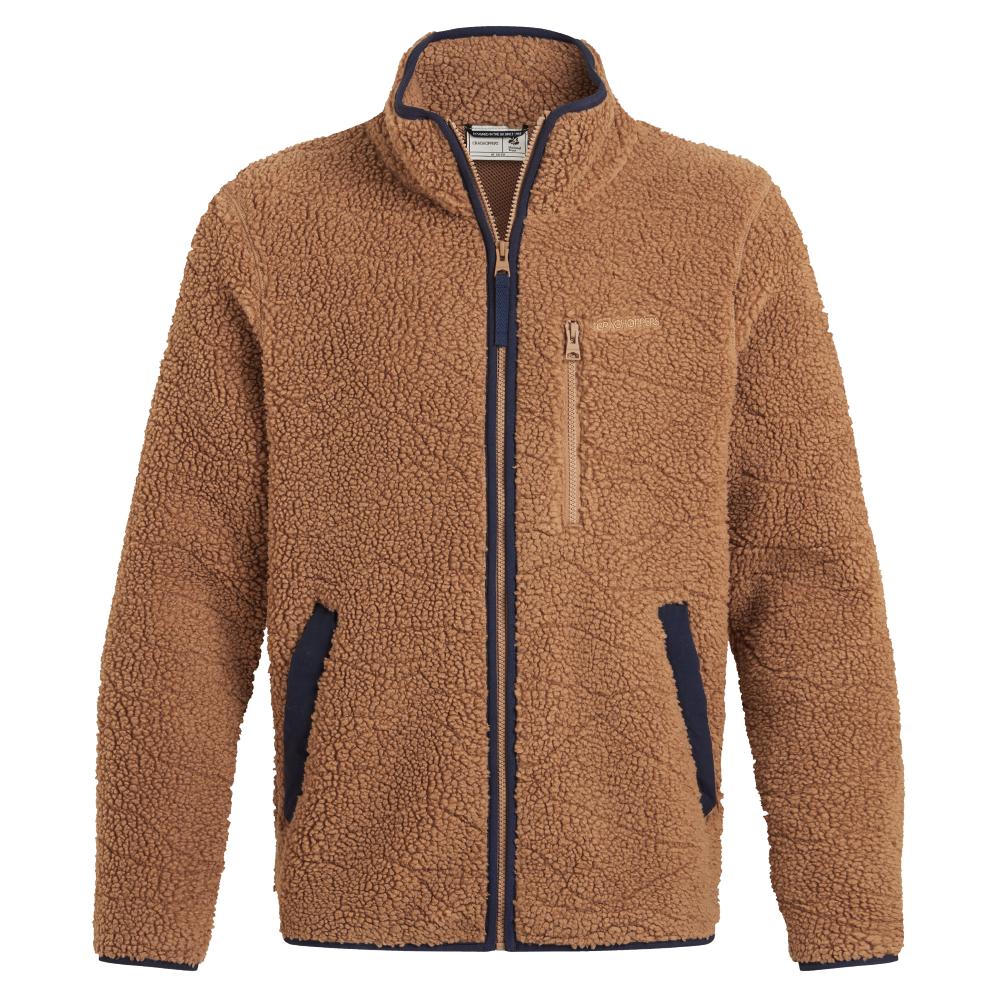 Craghoppers Men's National Trust Lathkill Full Zip Fleece Jacket Boulder I1Z CMA1432