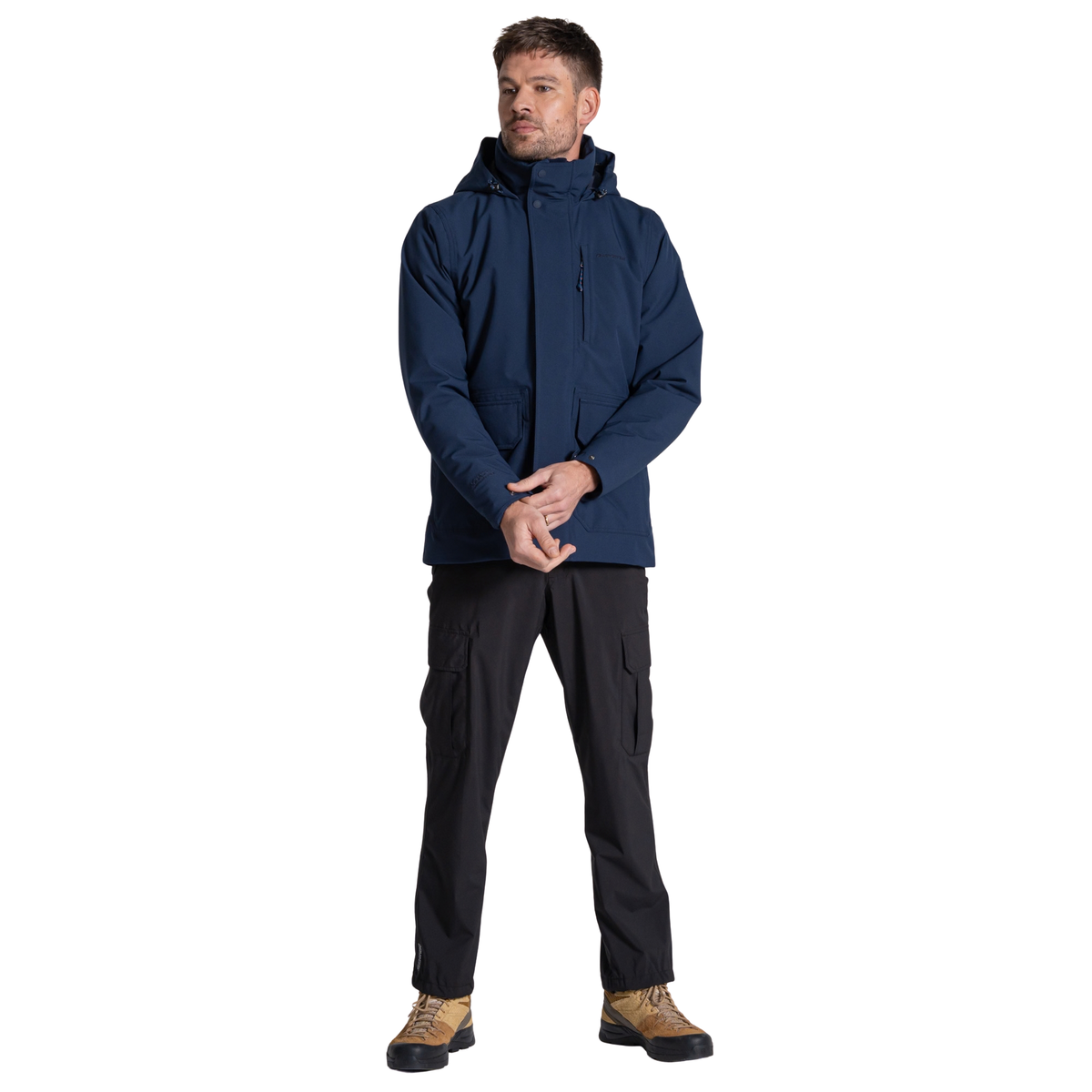 Craghoppers Men's National Trust Padley II Waterproof Insulated Jacket (Blue Navy)
