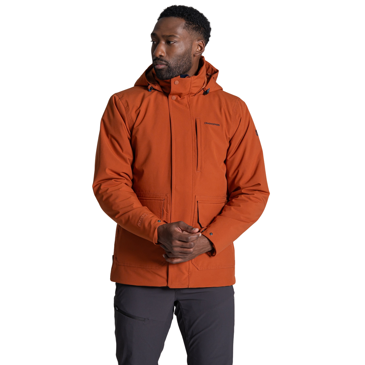 Craghoppers Men's National Trust Padley II Waterproof Insulated Jacket (Gingerbread)