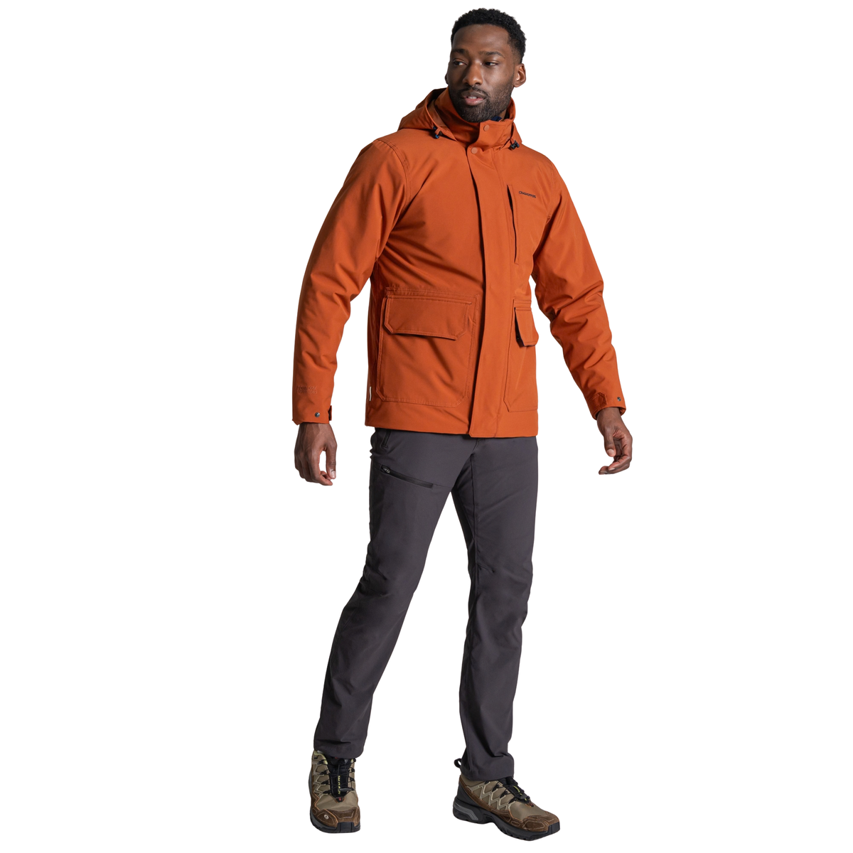 Craghoppers Men's National Trust Padley II Waterproof Insulated Jacket (Gingerbread)
