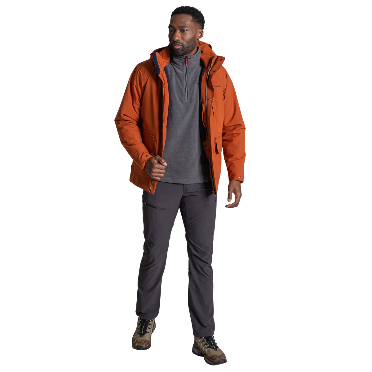 Craghoppers Men's National Trust Padley II Waterproof Insulated Jacket (Gingerbread)