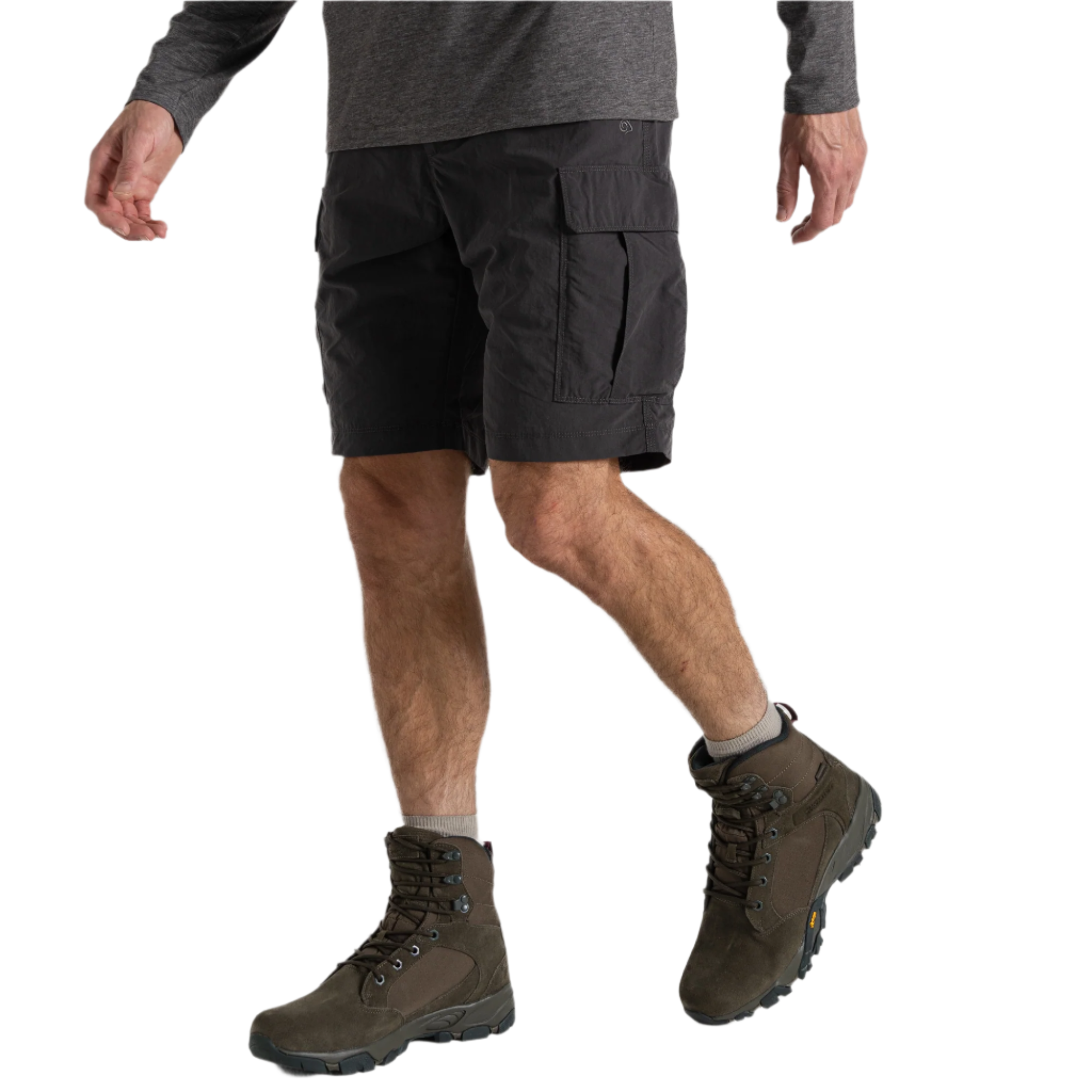 Craghoppers Men's NosiLife III UPF40 Cargo Shorts (10.5in)(Black Pepper)