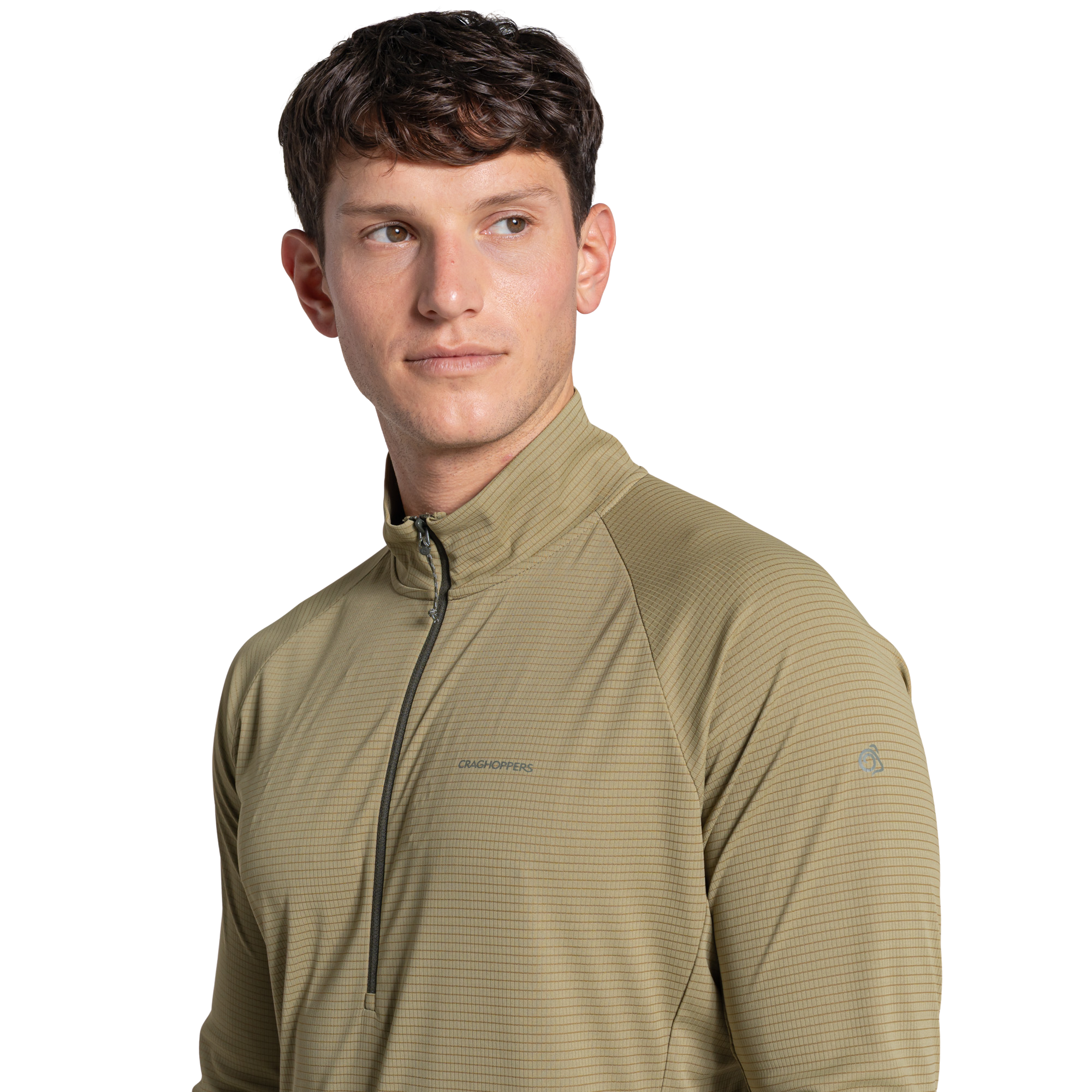 Craghoppers Men's Nosilife SolarShield+ UPF50 Half Zip Technical Top (Cardamon)