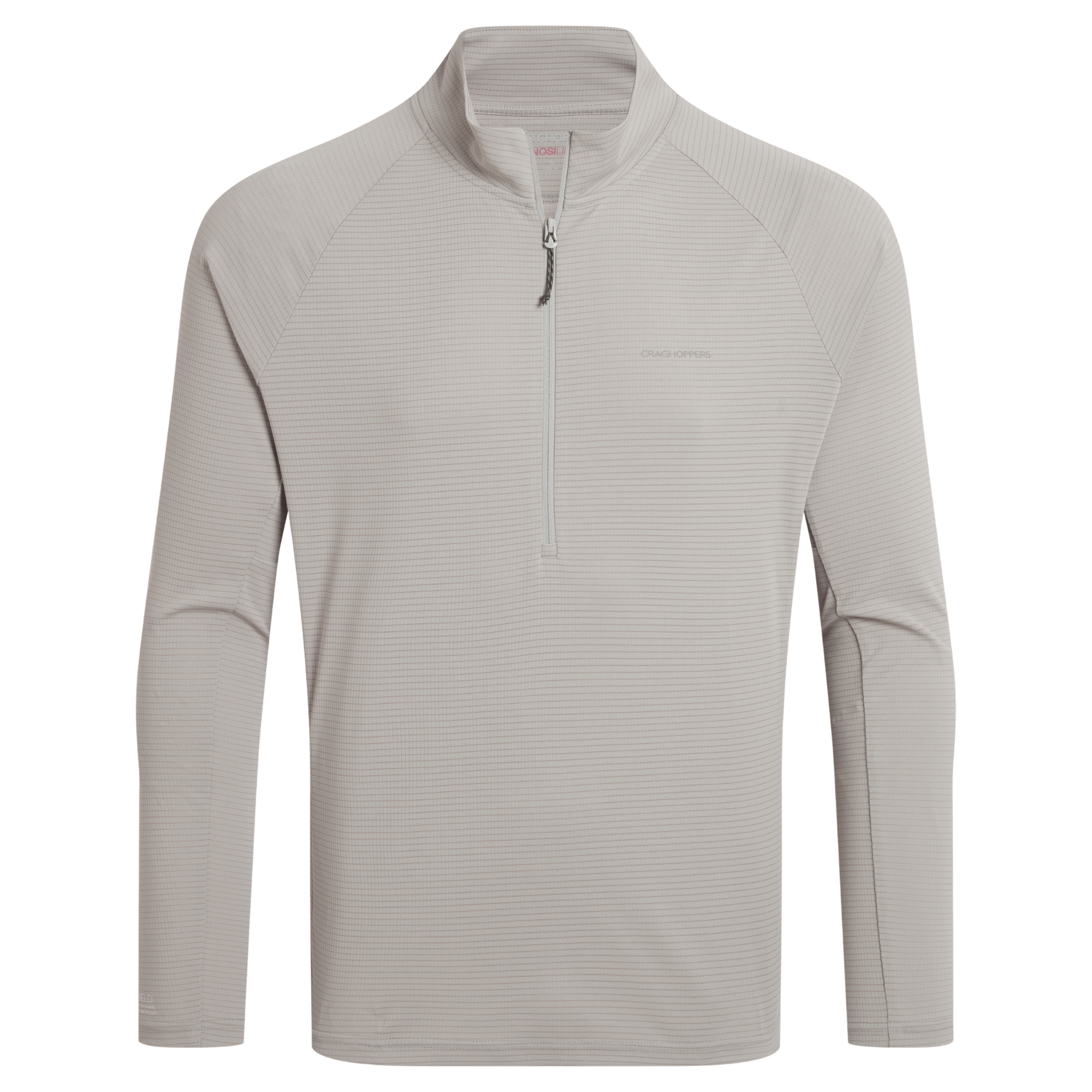 Craghoppers Men's Nosilife SolarShield+ UPF50 Half Zip Technical Top (Parchment)