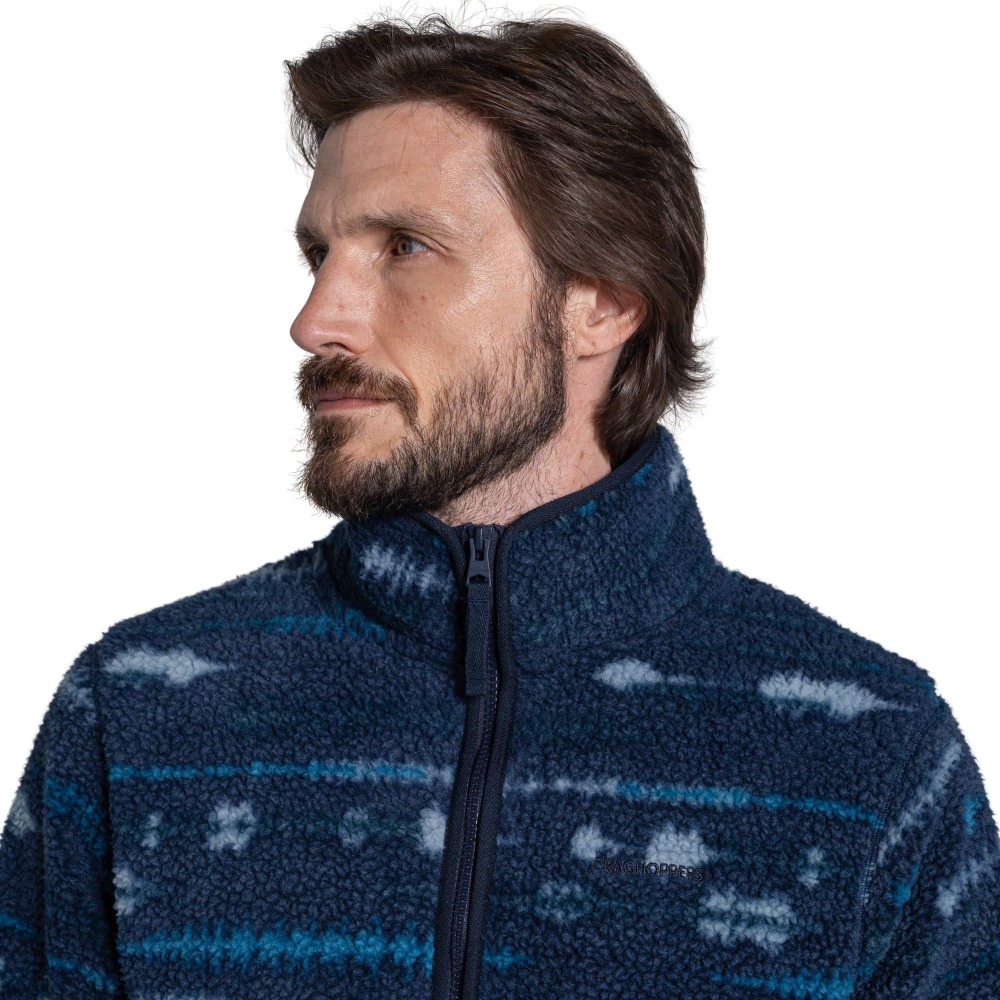 Craghoppers Men’s Rawthey National Trust Half Zip Fleece Top (Blue Navy)