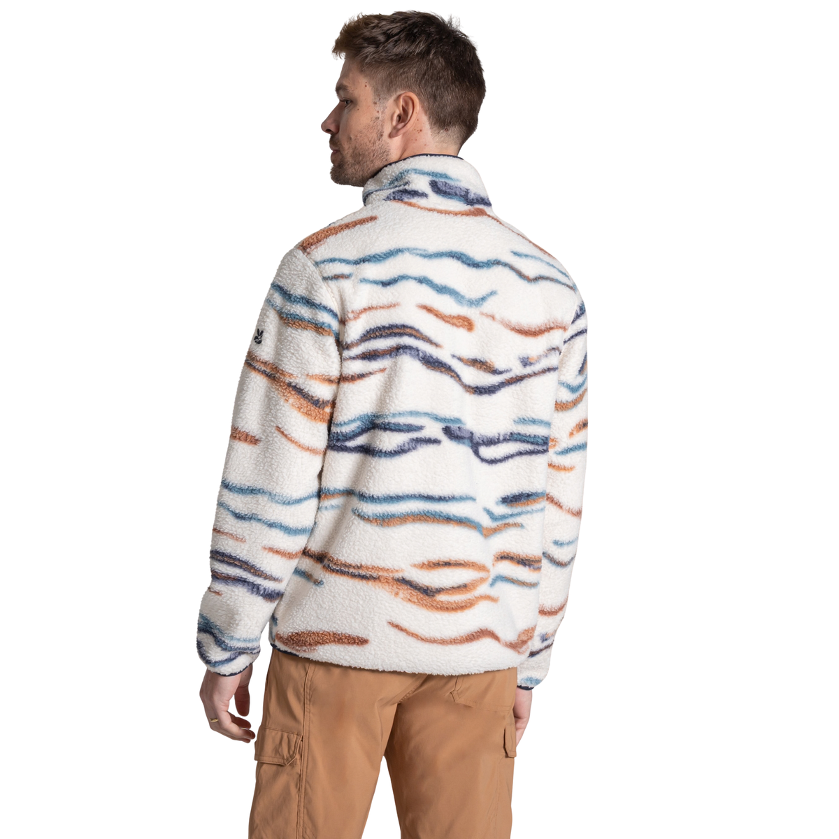Craghoppers Men's Rawthey National Trust Half Zip Fleece Top (Ecru/Winterstorm)