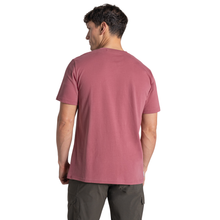 Load image into Gallery viewer, Craghoppers Men's Sabden National Trust Organic Cotton Short Sleeve T-Shirt (Atlas Red)
