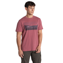 Load image into Gallery viewer, Craghoppers Men's Sabden National Trust Organic Cotton Short Sleeve T-Shirt (Atlas Red)
