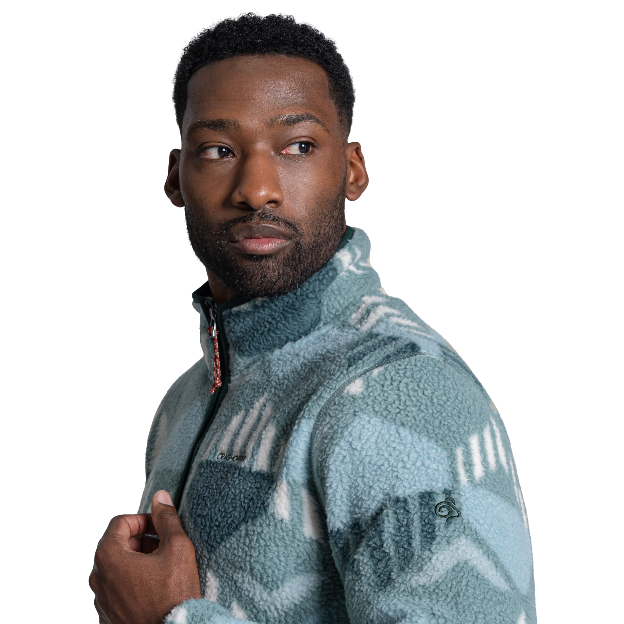 Craghoppers Men's Tatton Half Zip Fleece Top Green Ridge 1YU CMA1429