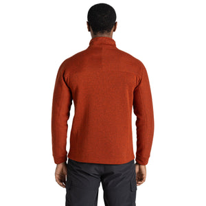 Craghoppers Men's Torney II Half Zip Fleece Top (Carnelian Orange Marl)