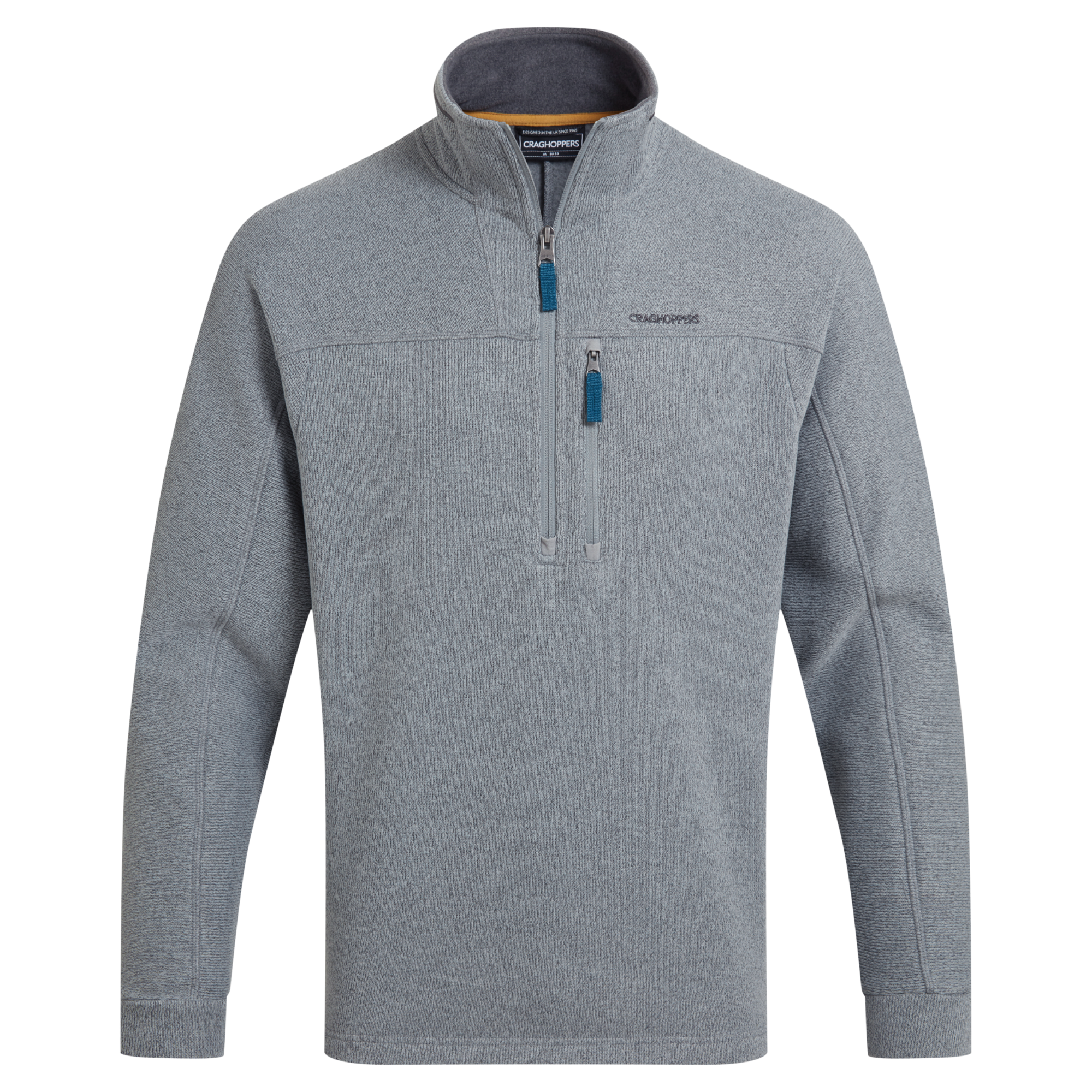 Craghoppers Men's Torney III Half Zip Fleece Top Cloud Grey 2AM CMA1431