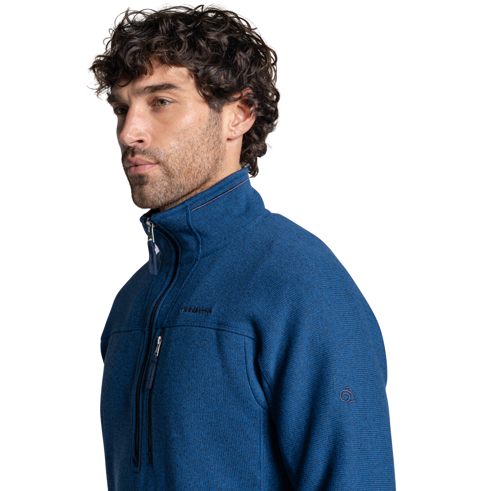 Craghoppers Men's Torney III Half Zip Fleece Top Juniper Berry 1EU CMA1431
