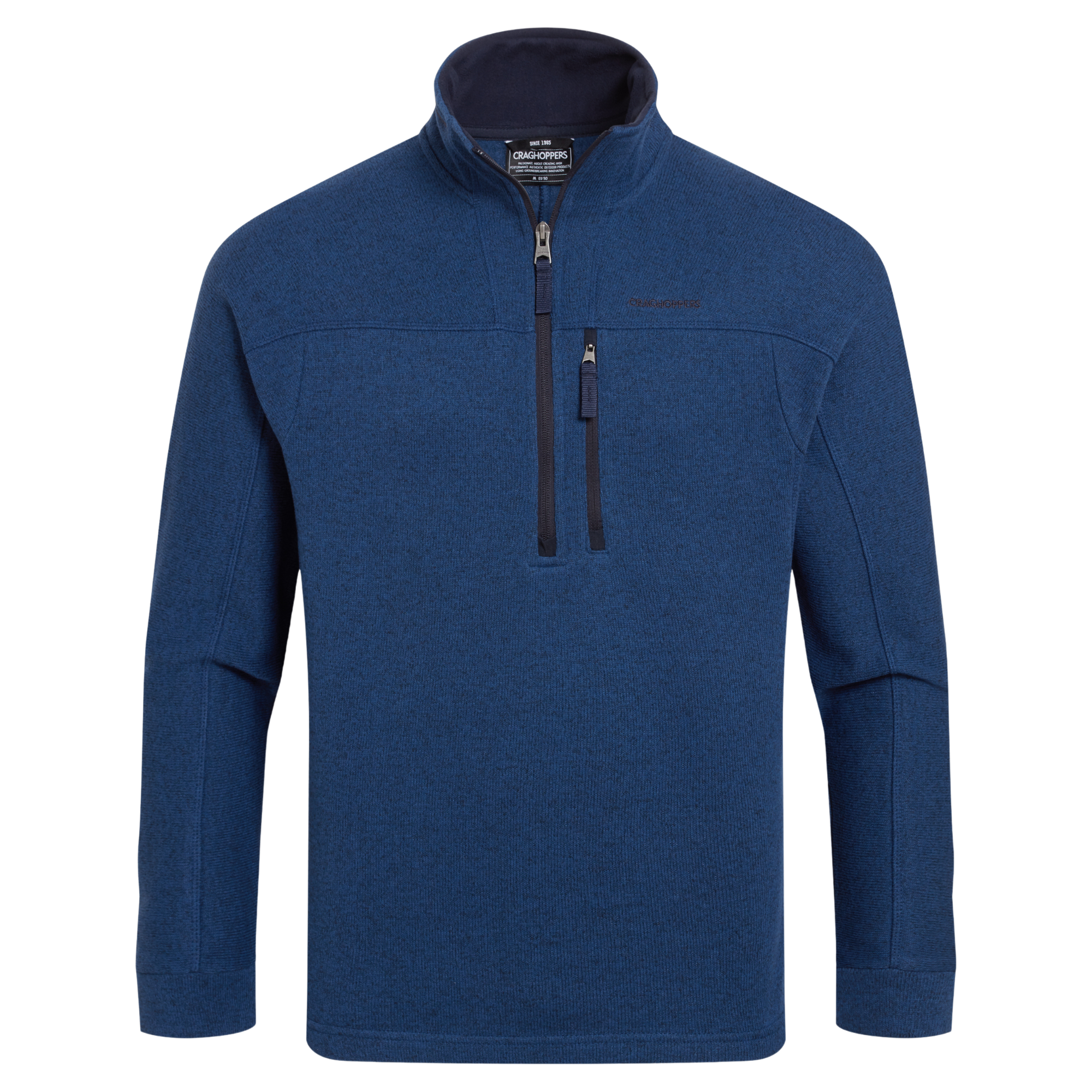 Craghoppers Men's Torney III Half Zip Fleece Top Juniper Berry 1EU CMA1431