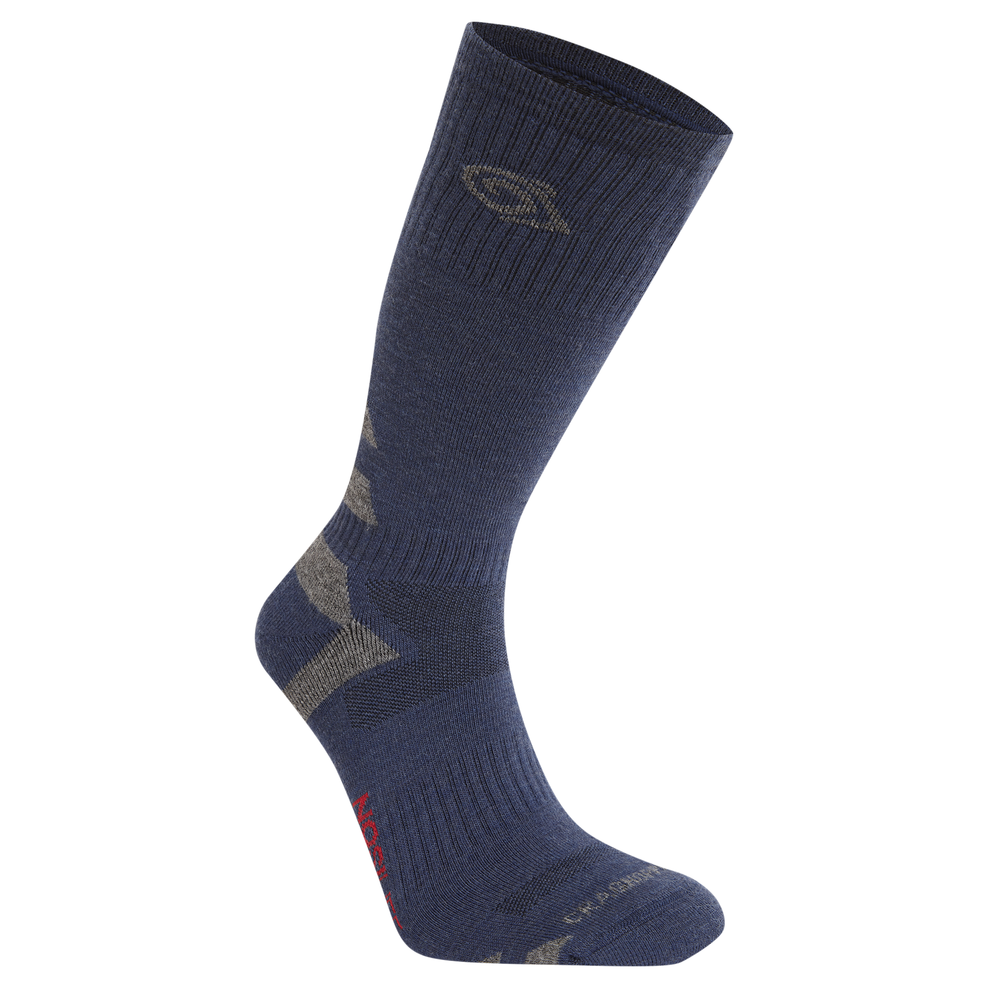 Craghoppers Unisex Nosilife Adventure Merino Blend Wool Socks (Blue Navy/Coast Grey)
