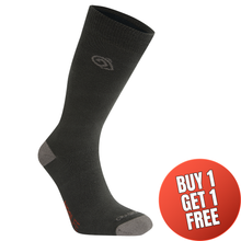 Load image into Gallery viewer, Craghoppers Unisex Nosilife Travel Socks (Black Pepper/Mid Grey)
