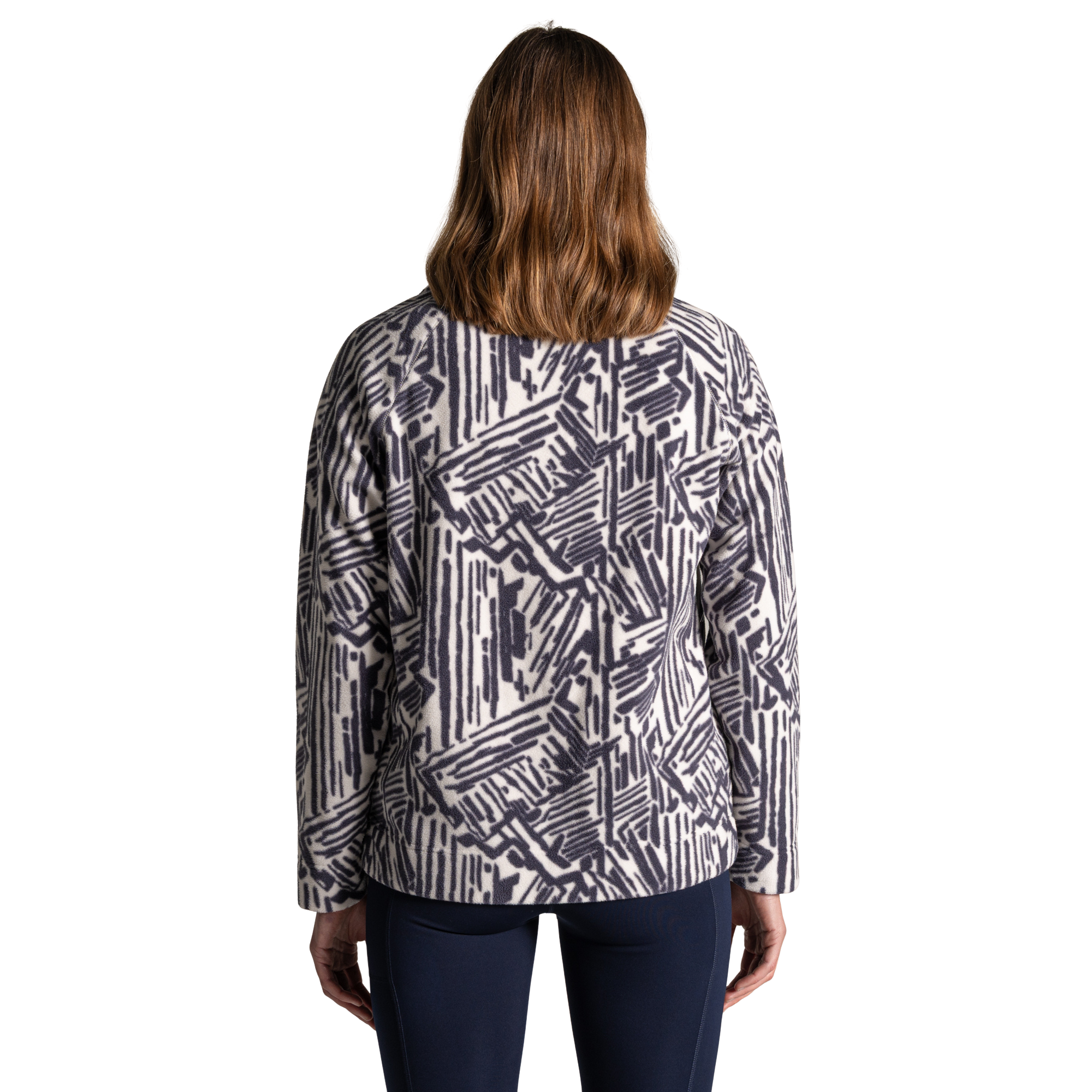 Craghoppers Women's Annjela Half Zip Fleece Top (Anthracite Print)