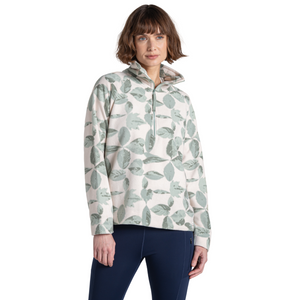 Craghoppers Women's Annjela Half Zip Fleece Top (Ice Matcha Print)