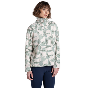 Craghoppers Women's Annjela Half Zip Fleece Top (Ice Matcha Print)