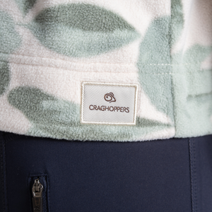 Craghoppers Women's Annjela Half Zip Fleece Top (Ice Matcha Print)