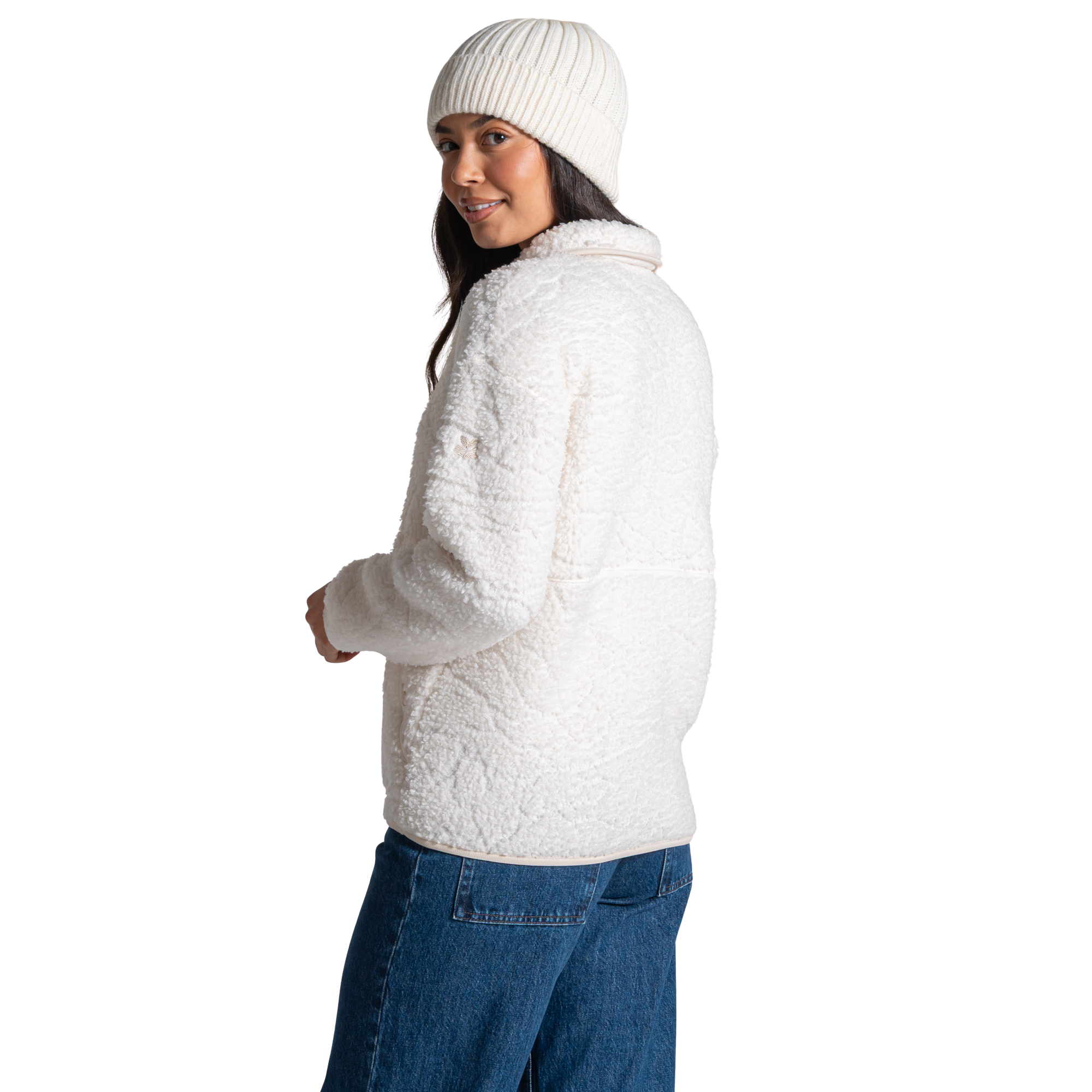 Craghoppers Women's Avens II National Trust Full Zip Fleece Jacket Ecru 1XT CWA467