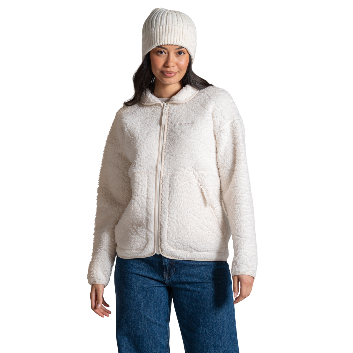 Craghoppers Women's Avens II National Trust Full Zip Fleece Jacket Ecru 1XT CWA467