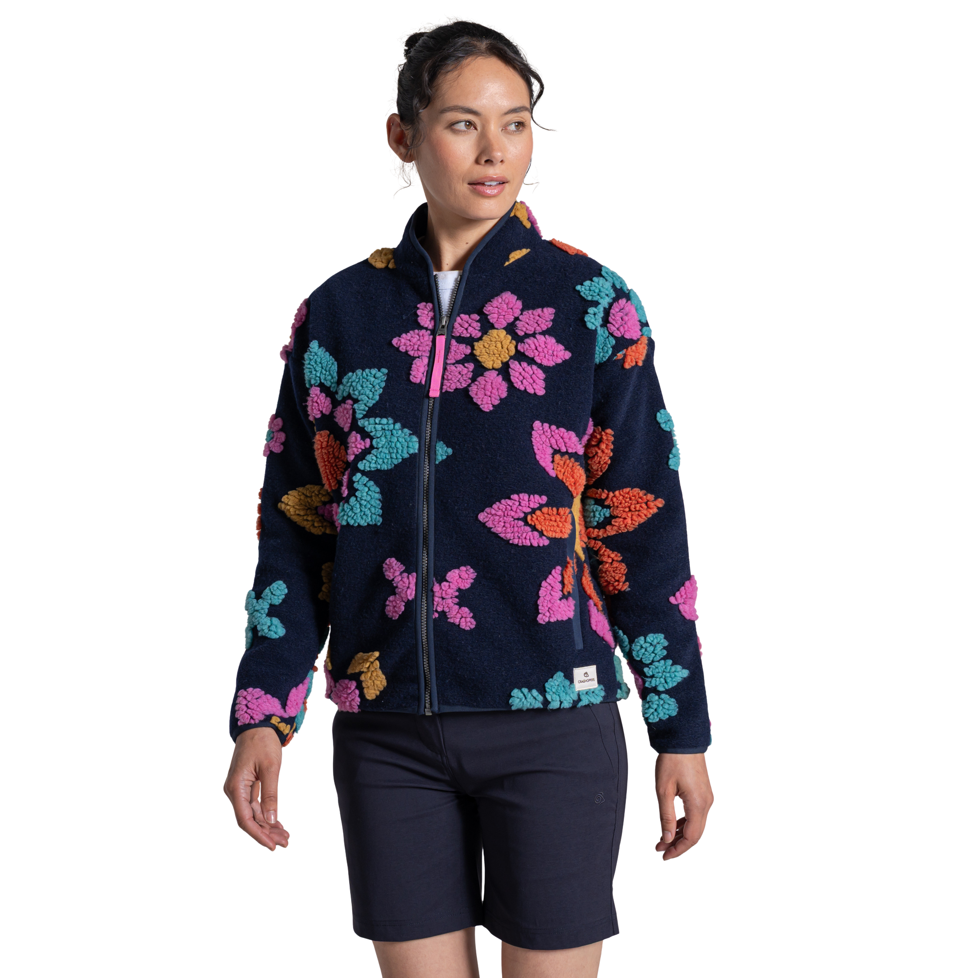 Craghoppers Women's Catalina Full Zip Fleece (Dark Sapphire Print)