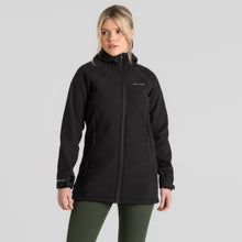 Load image into Gallery viewer, Craghoppers Women&#39;s Gwen Hooded Softshell Jacket (Black)
