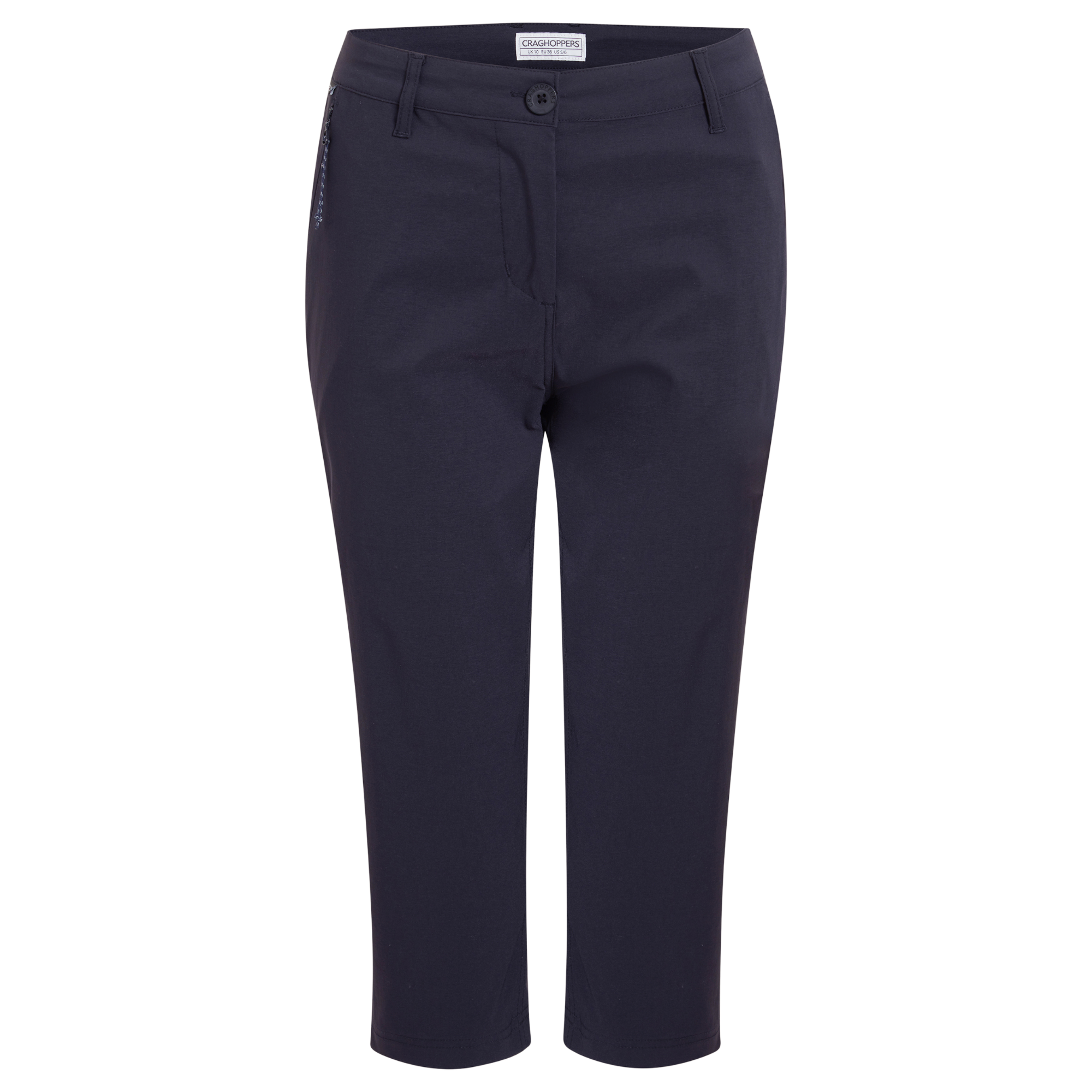 Craghoppers Women's Kiwi Pro III UPF50 Cropped Trousers (Dark Navy)