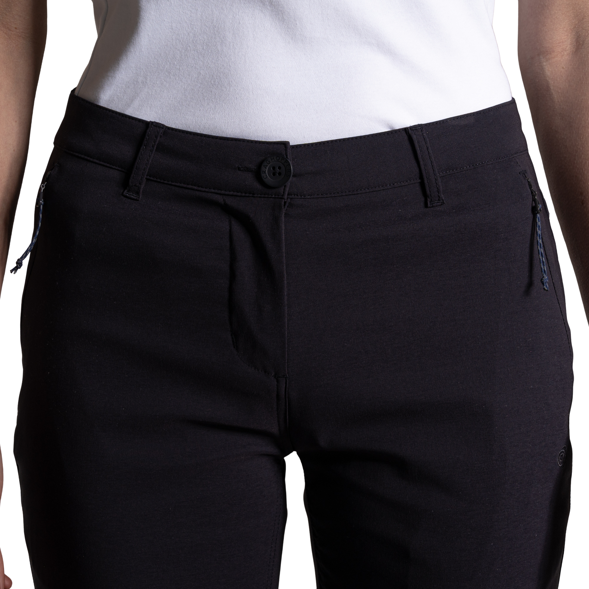 Craghoppers Women's Kiwi Pro III UPF50 Cropped Trousers (Dark Navy)