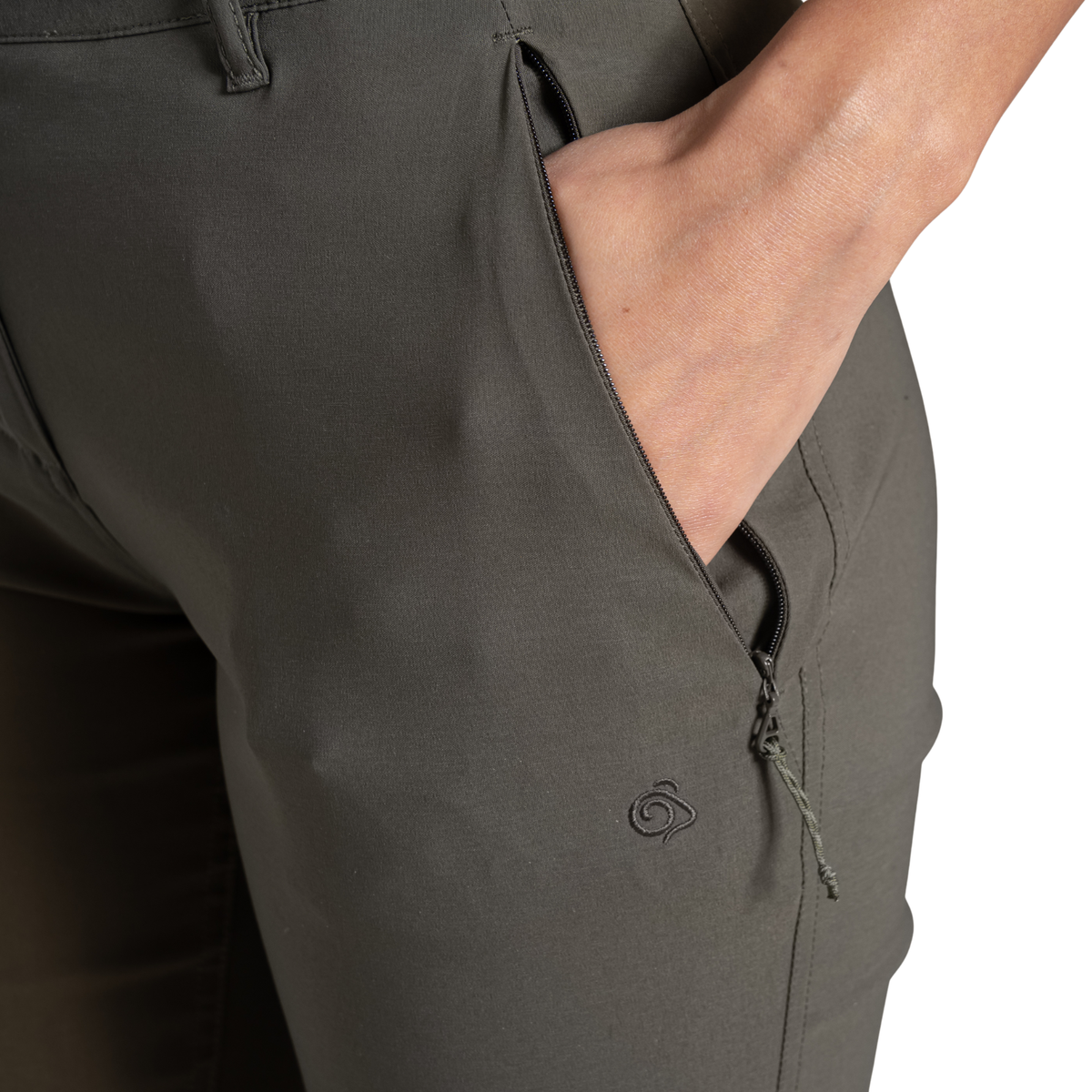 Craghoppers Women's Kiwi Pro III NosiDefence UPF50 Trousers (Mid Khaki)