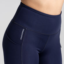 Load image into Gallery viewer, Craghoppers Women&#39;s Kiwi Pro UPF40 Thermal Leggings (Blue Navy)
