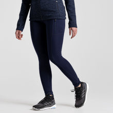 Load image into Gallery viewer, Craghoppers Women&#39;s Kiwi Pro UPF40 Thermal Leggings (Blue Navy)
