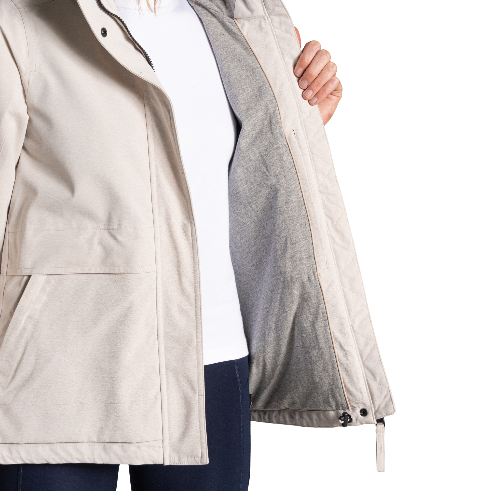 Craghoppers Women's Maryam Waterproof Jacket (Oyster)