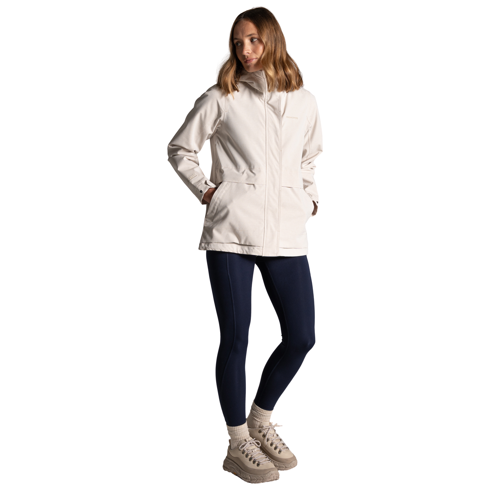 Craghoppers Women's Maryam Waterproof Jacket (Oyster)